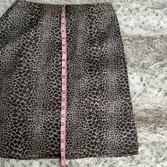 Clio grey cheetah print pencil skirt - Picture 6 of 7